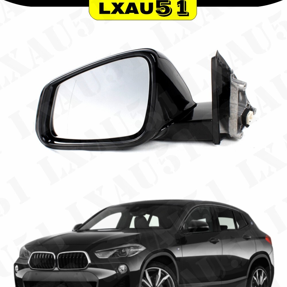 For BMW X2 F39 2019-2023 Left Driver Side Mirror Black 5Pins NO Blind Spot