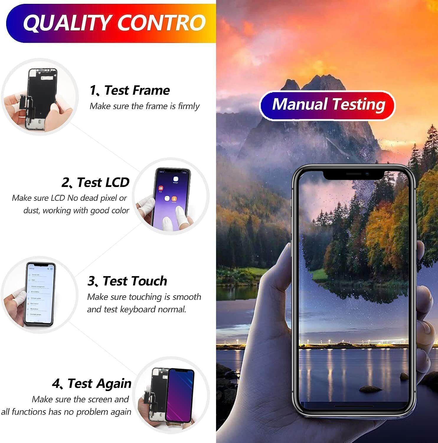 For iPhone X Display LCD Touch Screen Digitizer Assembly Replacement A+ Quality