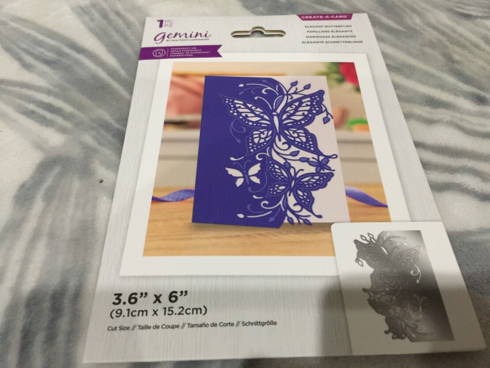 Gemini Scene Create A Card Elegant Butterflies by Crafters Companion New