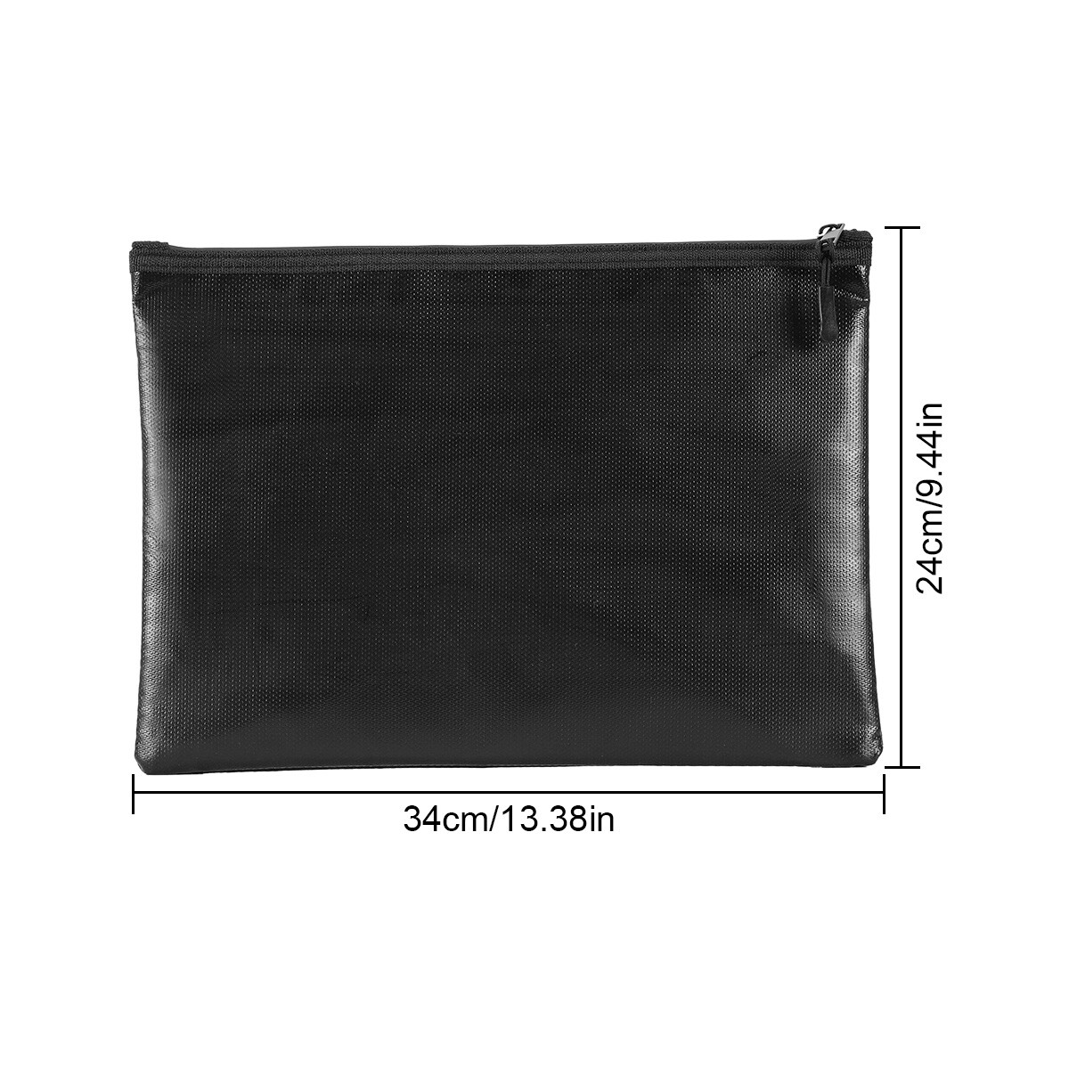 2 PACK 2000℉ Fire Proof money Bag Fireproof Document Pouch Waterproof Safe Cash