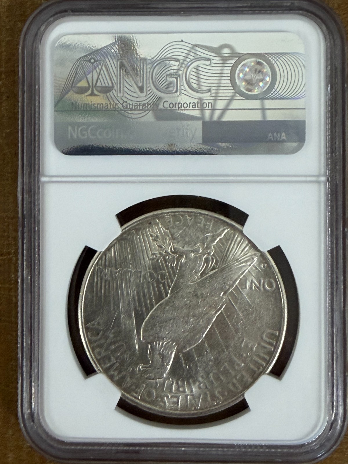 1927-S Peace Dollar NGC AU 53
