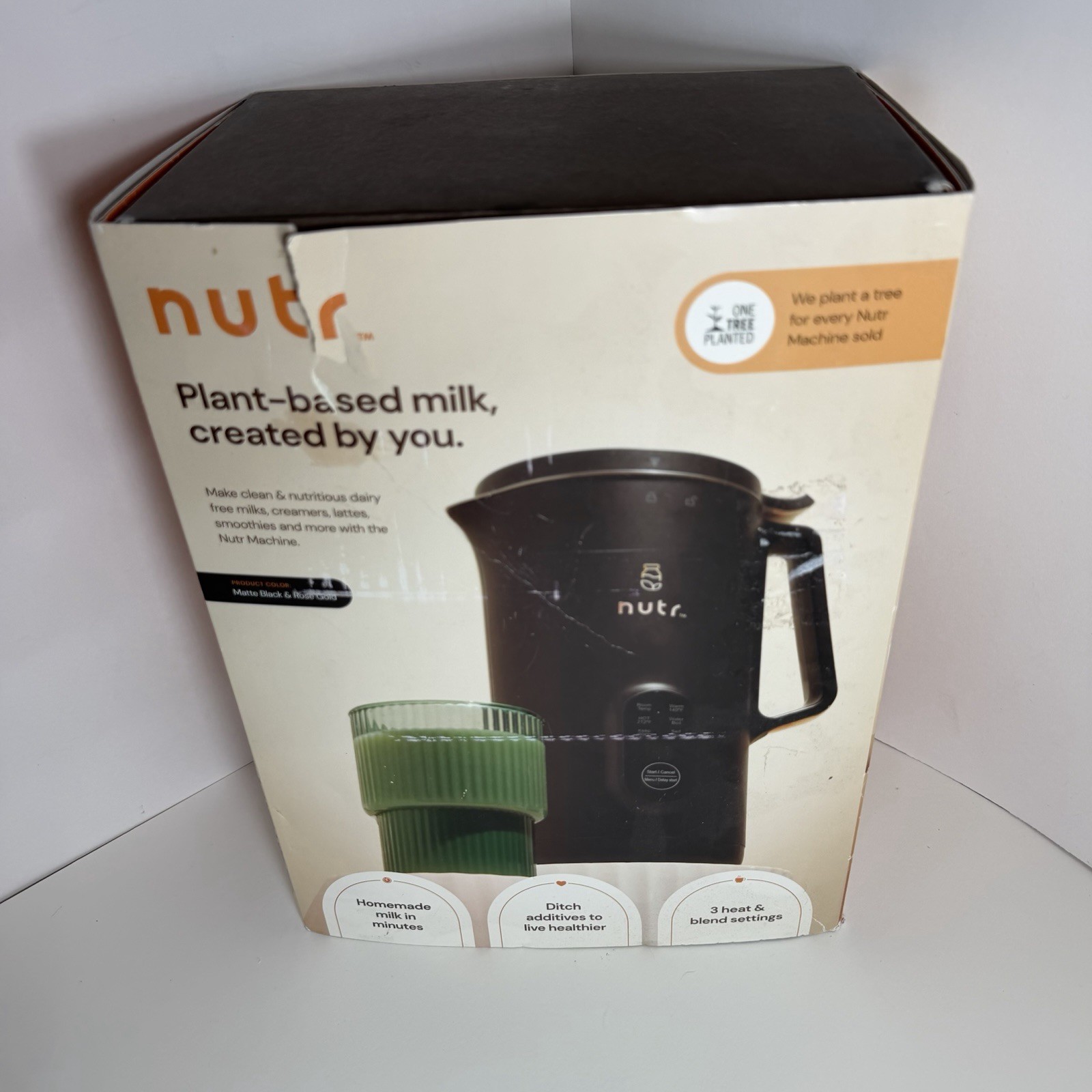 NUTR Automatic Nut Milk Maker Machine New Open Box