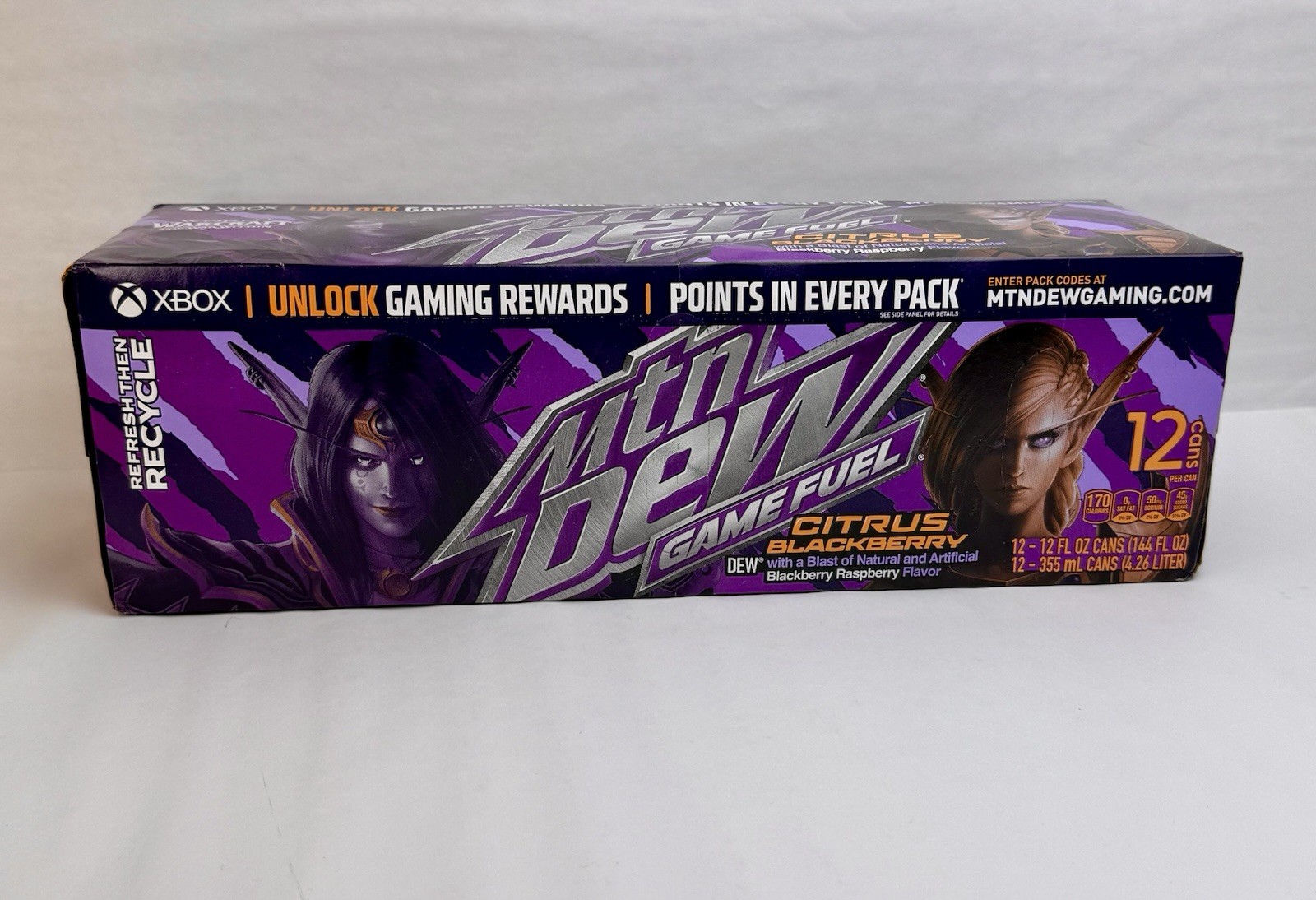 2024 Mtn Dew Game Fuel Citrus Blackberry 12 Pack Sealed Box Discontinued
