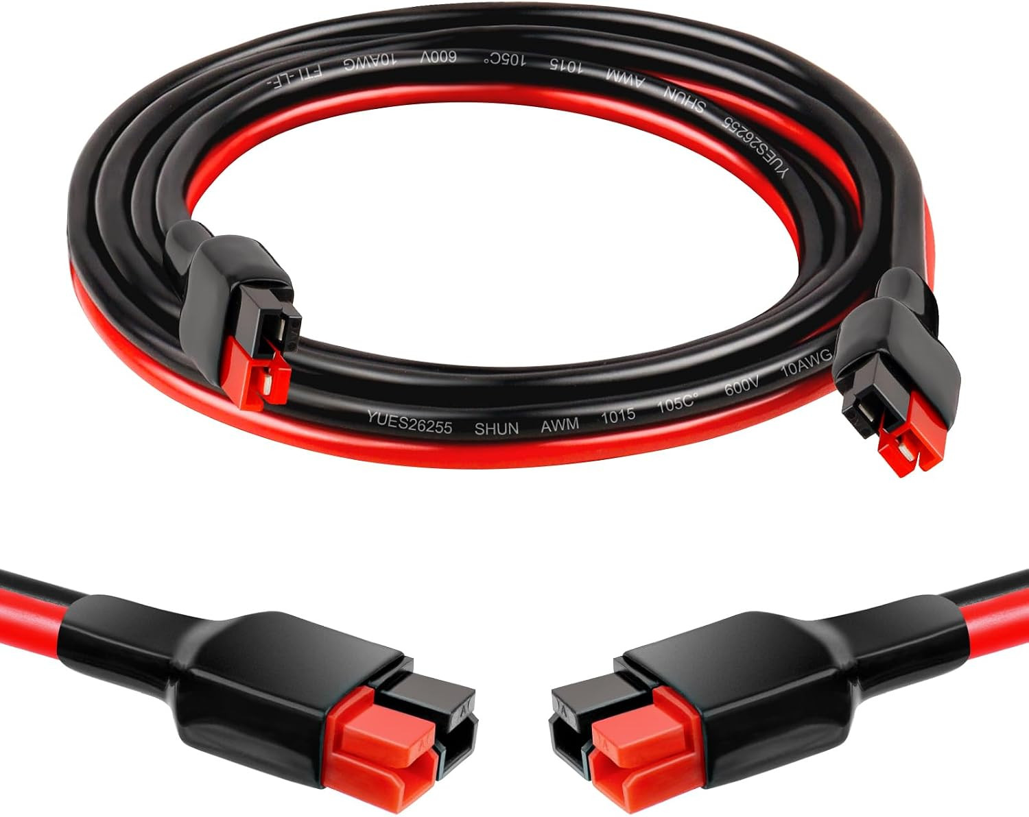 10AWG Anderson Extension Cable - 3FT Solar Extension Cable Anderson Connector fo
