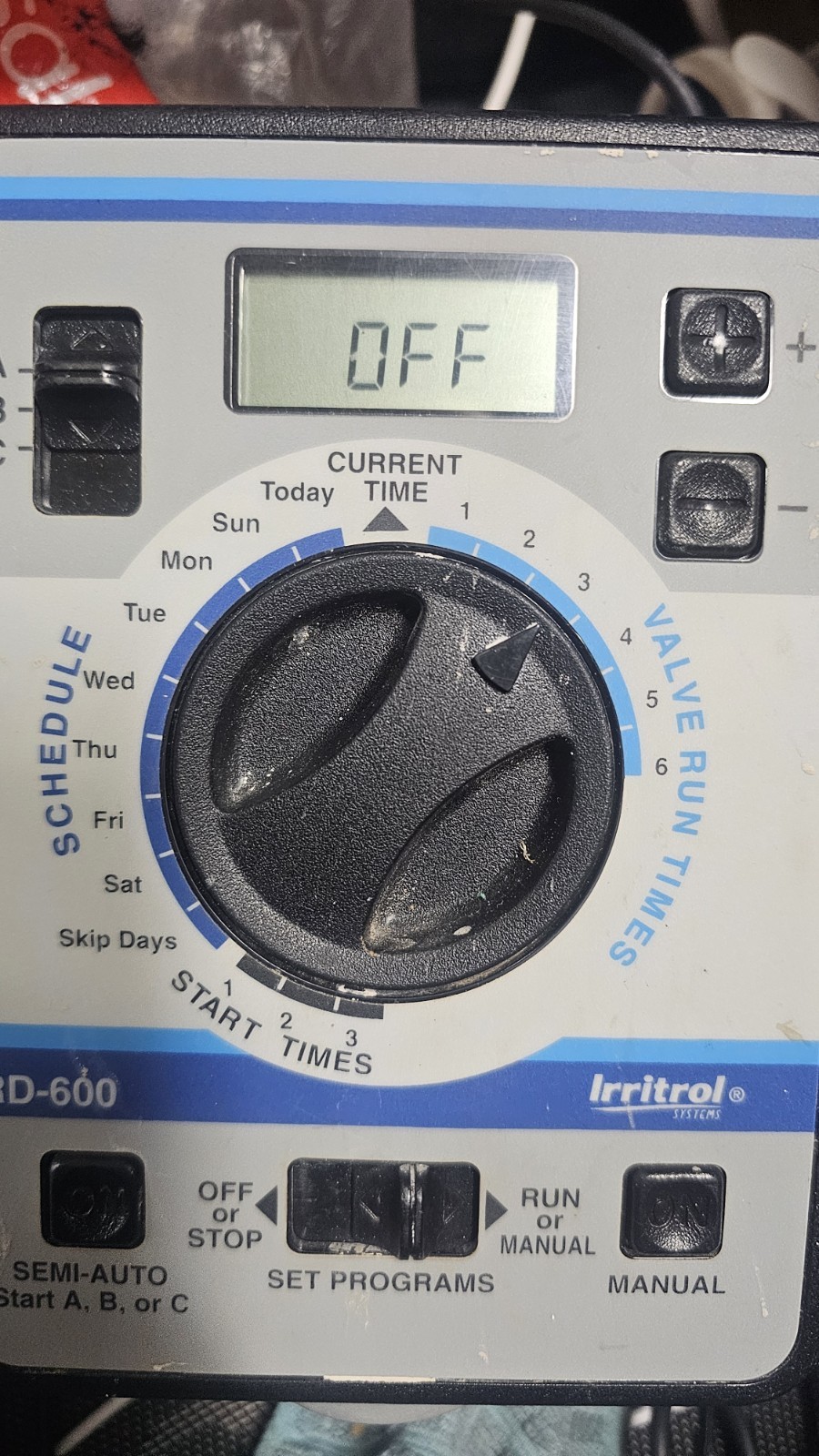 Untested Irritrol / Hardie Rain Dial RD-600 Module. Box Lock/unlock Pin Missing