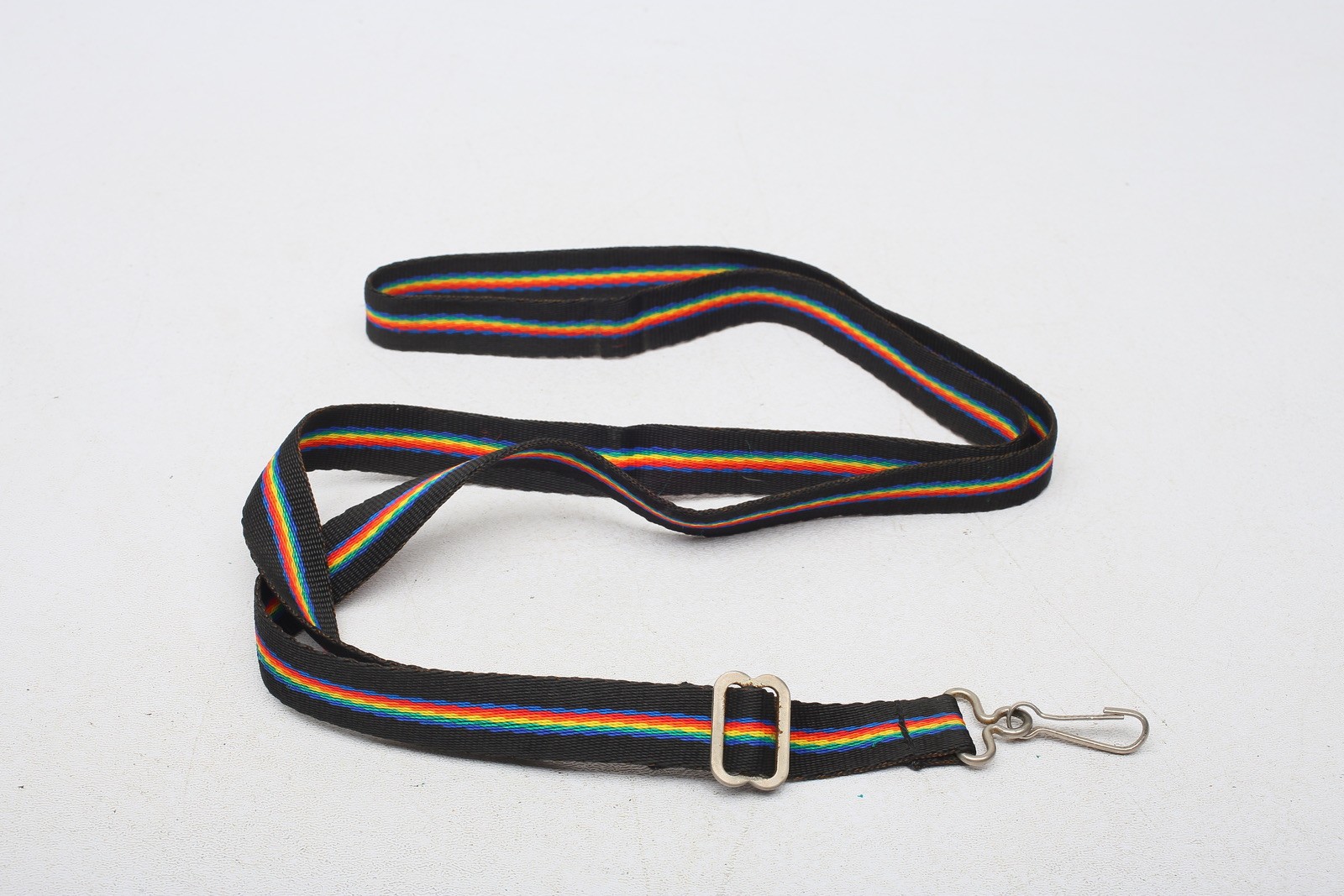 Polaroid Rainbow Single spring clip tip ~1/2 in wide x 26 in Camera Sling Strap