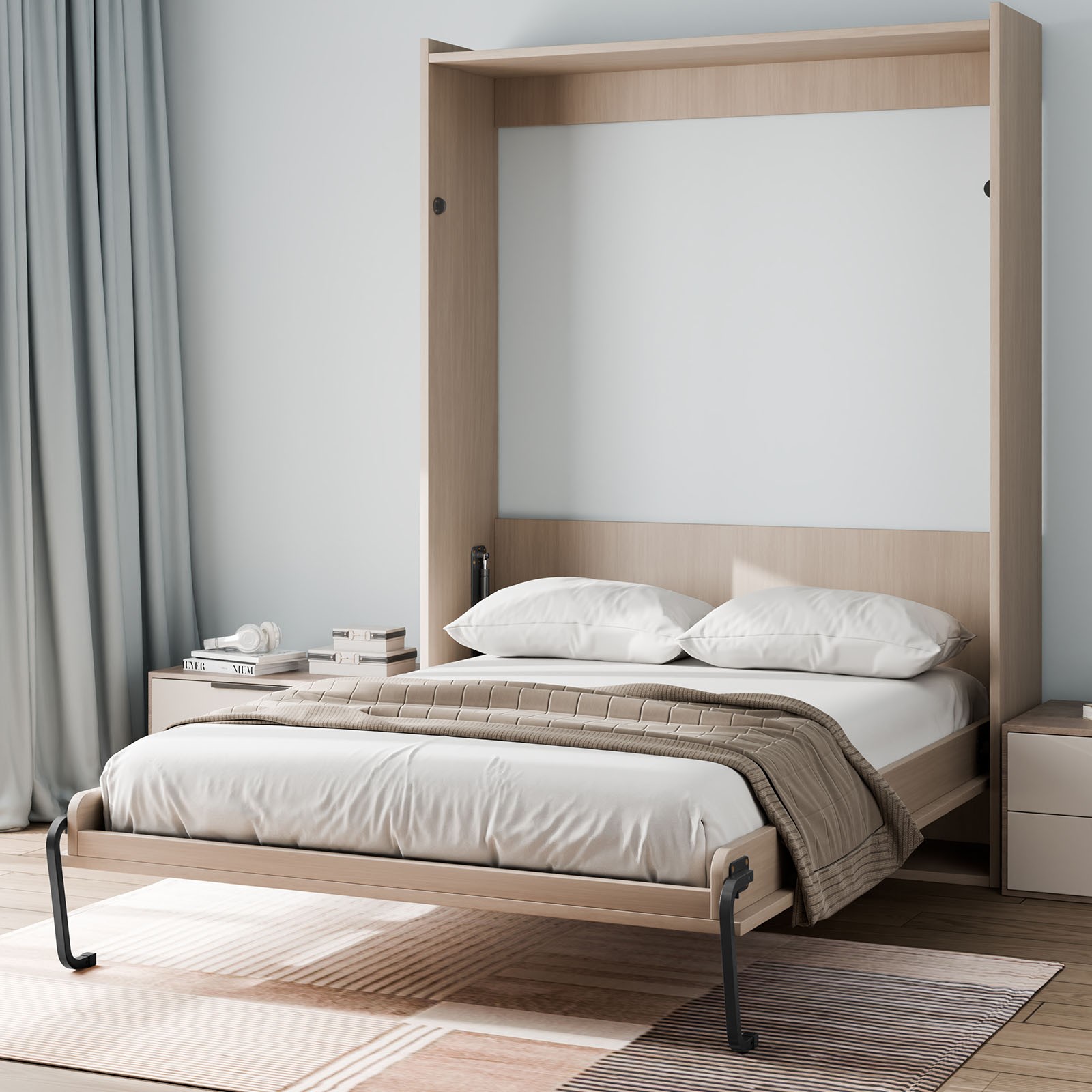 Uimoso Queen Size Vertical DIY Wall Bed Hardware Kit for Folding Murphy Bed