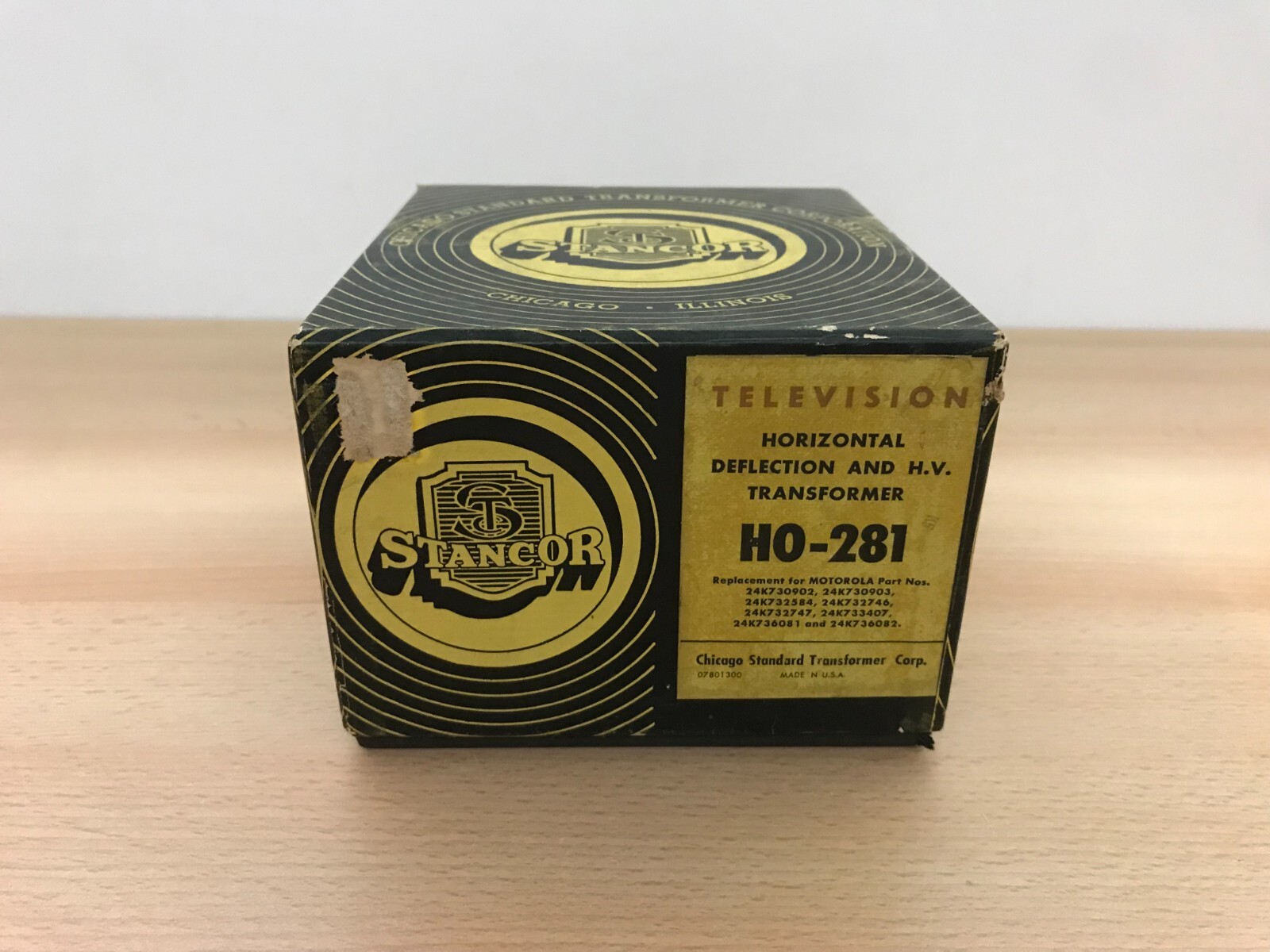 Stancor HO-281 Television Horizontal Deflection and H.V. Transformer - NOS