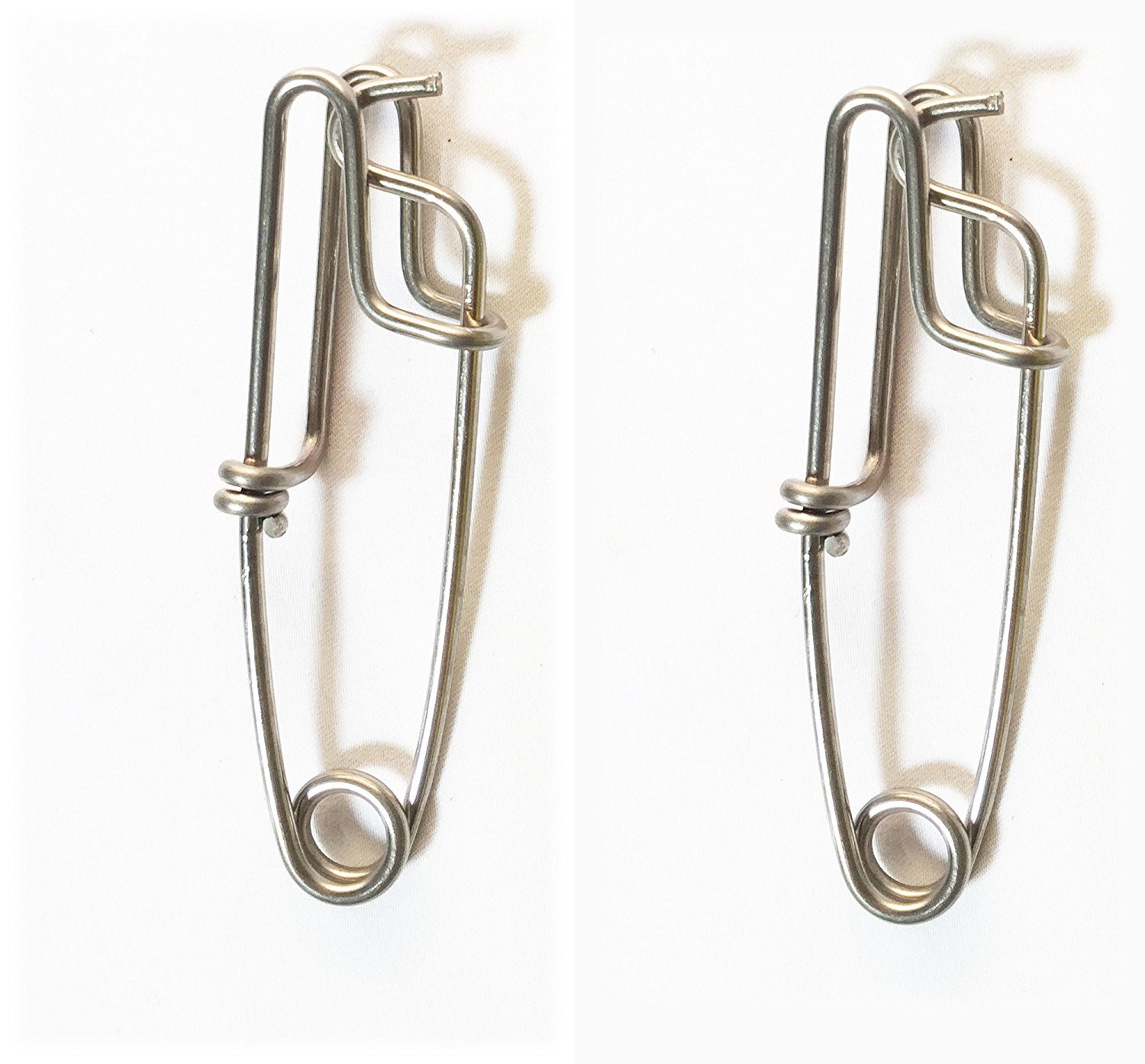 2Pack of KUFA Sports Longline Snaps Stainless Steel Clips,Length: 3-Inch, CLP3X2