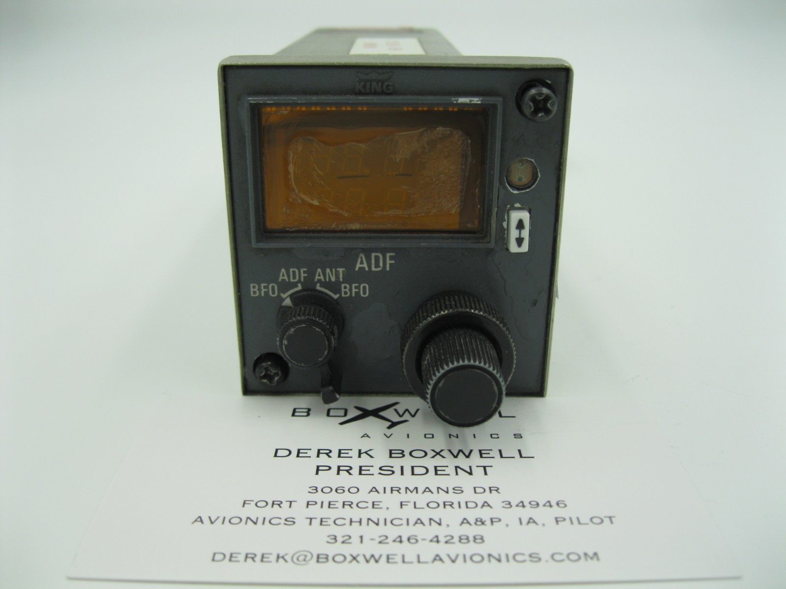 Bendix King KFS-586 ADF Control 071-1210-17 with 8130 Repaired