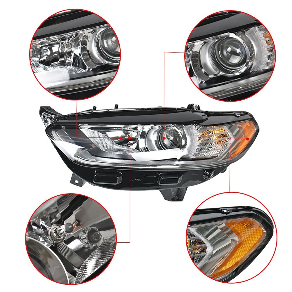 Fit For Ford Fusion 2013 2014-2016 Headlight Light Lamp Driver Left Side Halogen