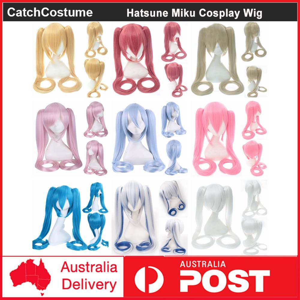 Anime Hatsune Miku Vocaloid Hatsune Miku Cosplay Wigs Long Halloween Party Hair
