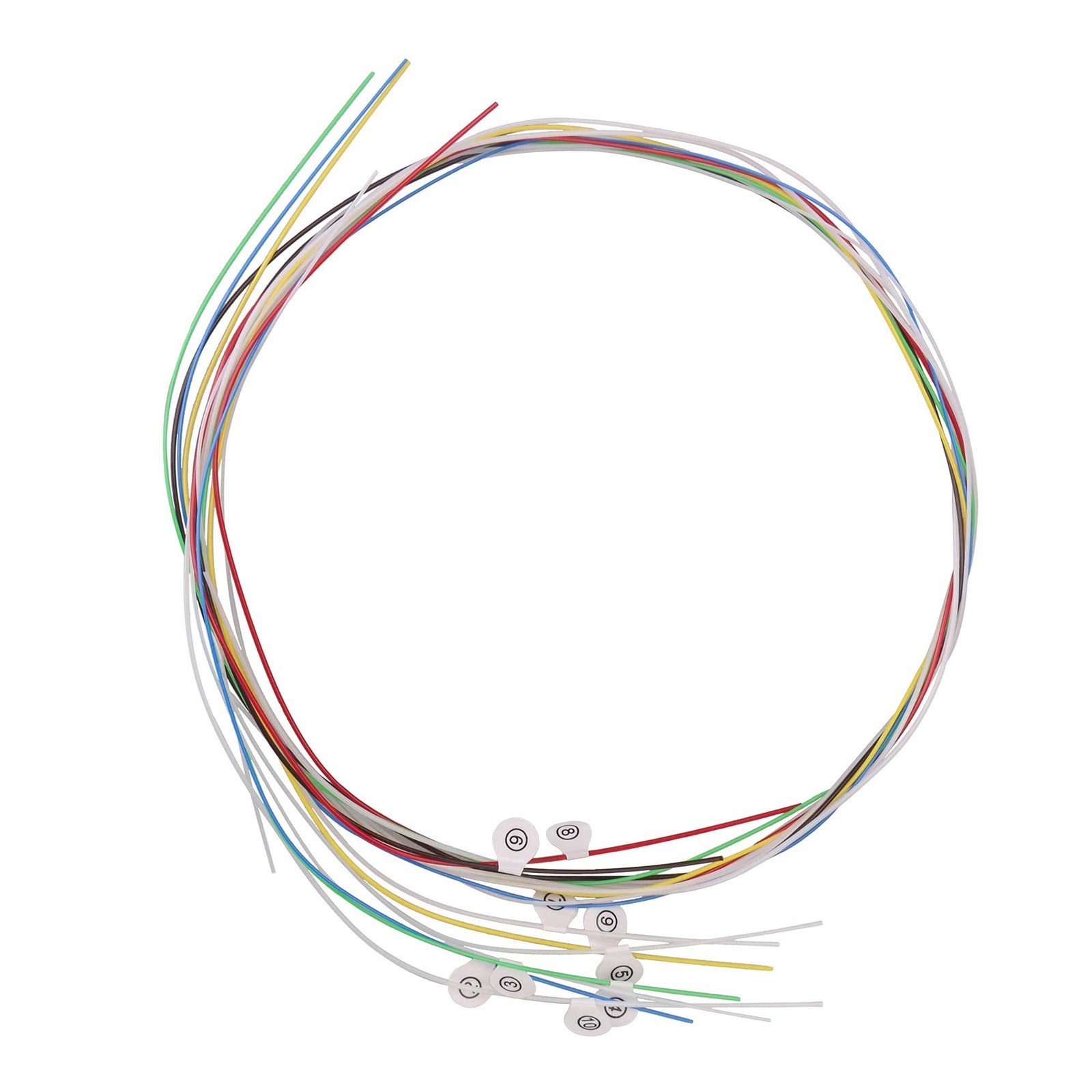 Mxfans 10x Lyre Harp Nylon String Set for 10-String Lyre Replacement Accessory