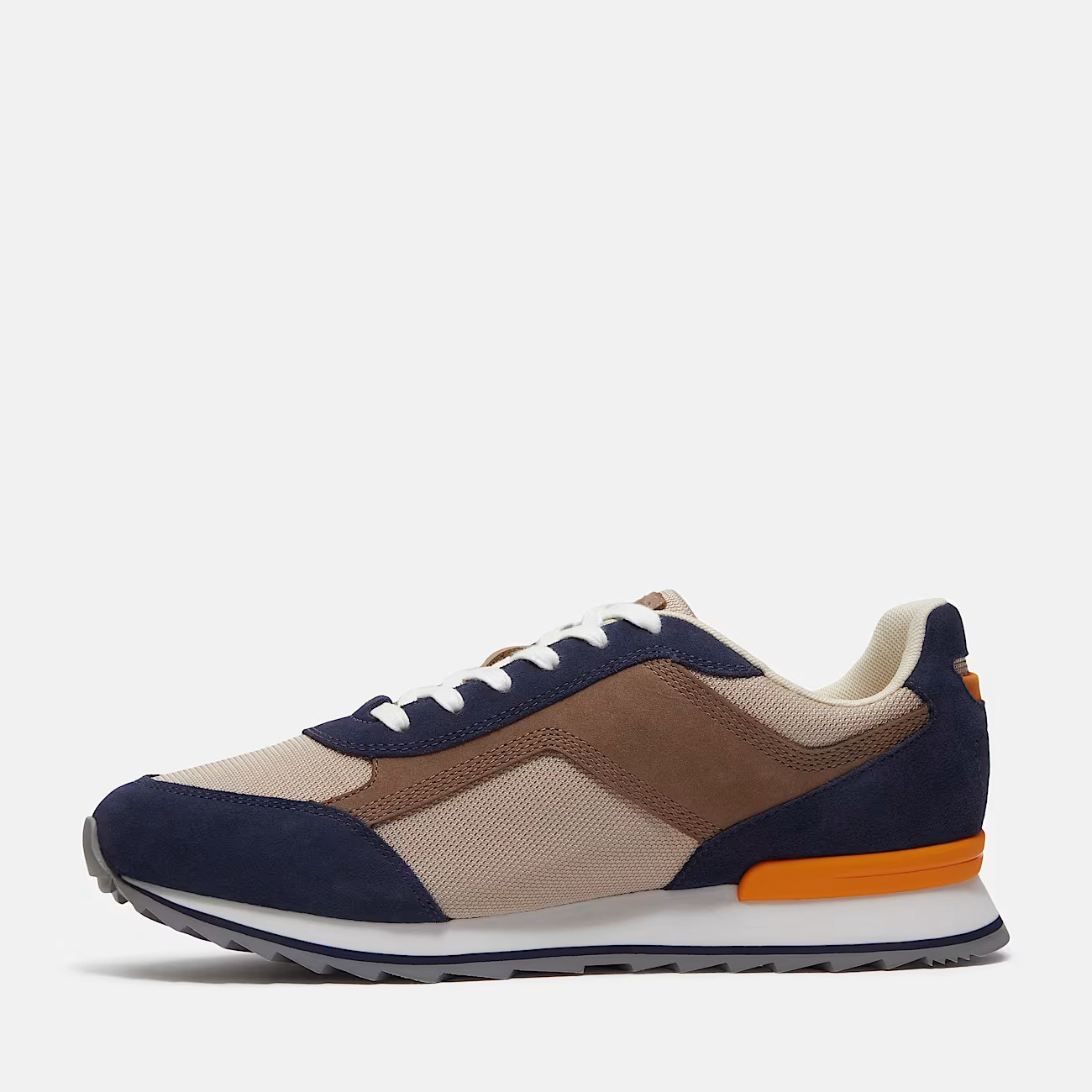 Timberland Scout Heights Trainers in Beige and Dark Blue All Sizes Limited Stock