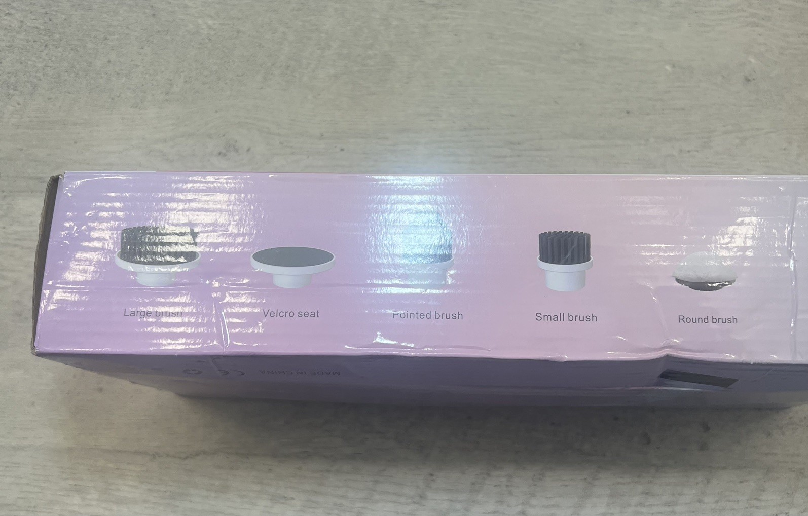 Electric Cleaning Brush, Spin Scrubber 7 Replaceable Heads White New Open Box