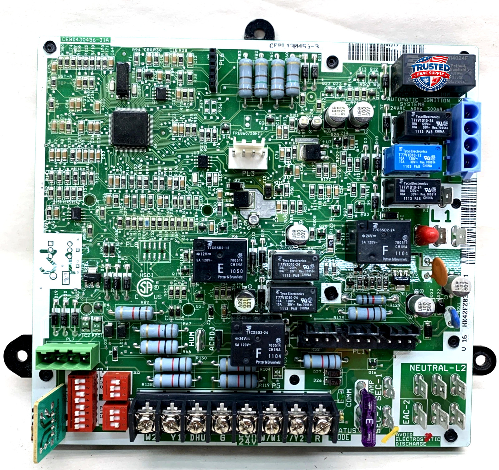 HK42FZ031 GUARANTEED WORKING Furnace Control Circuit Board CEPL130456-31