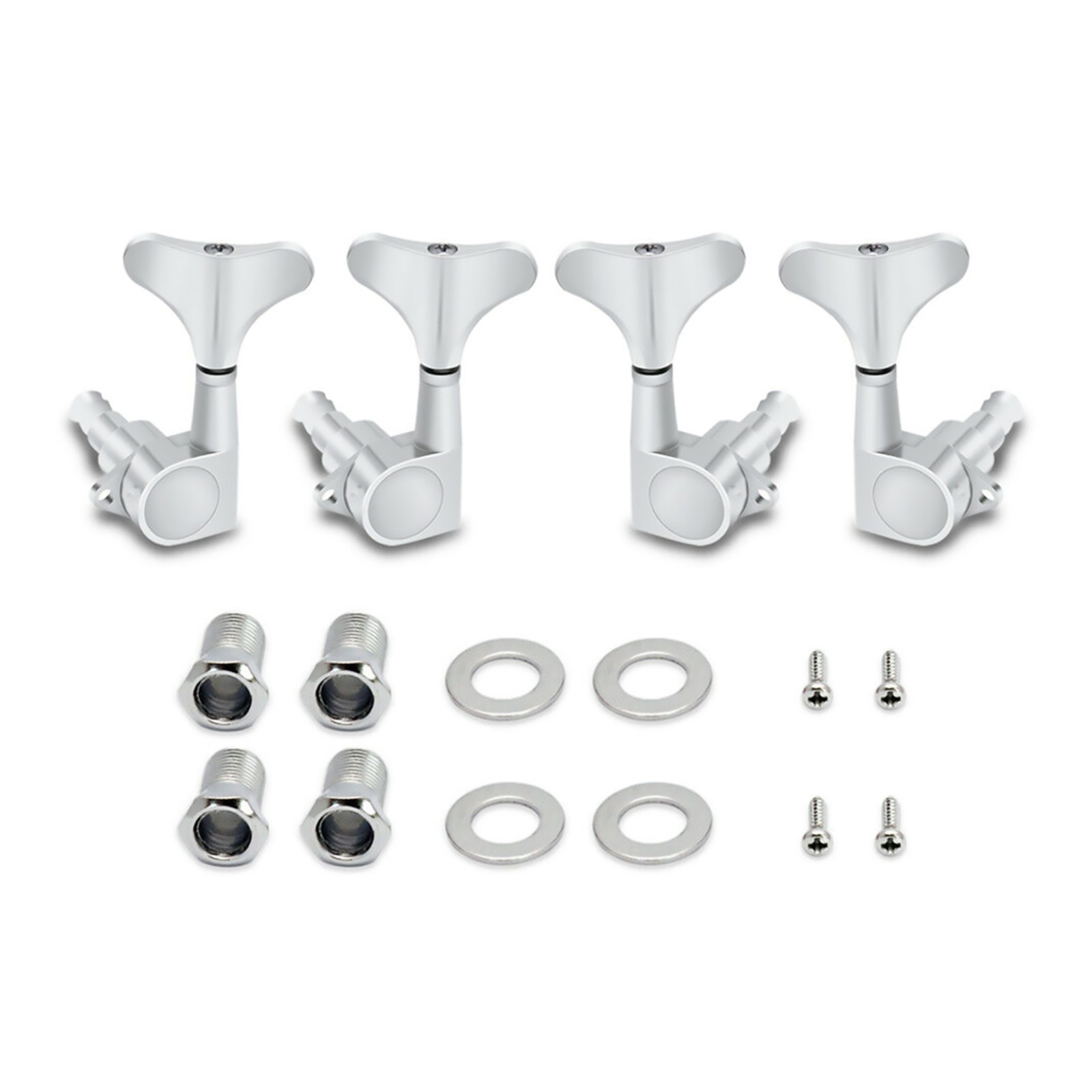 Metallor Electric Bass Guitar Tuning Pegs Keys Tuners Machine Heads Sealed 2R2L*