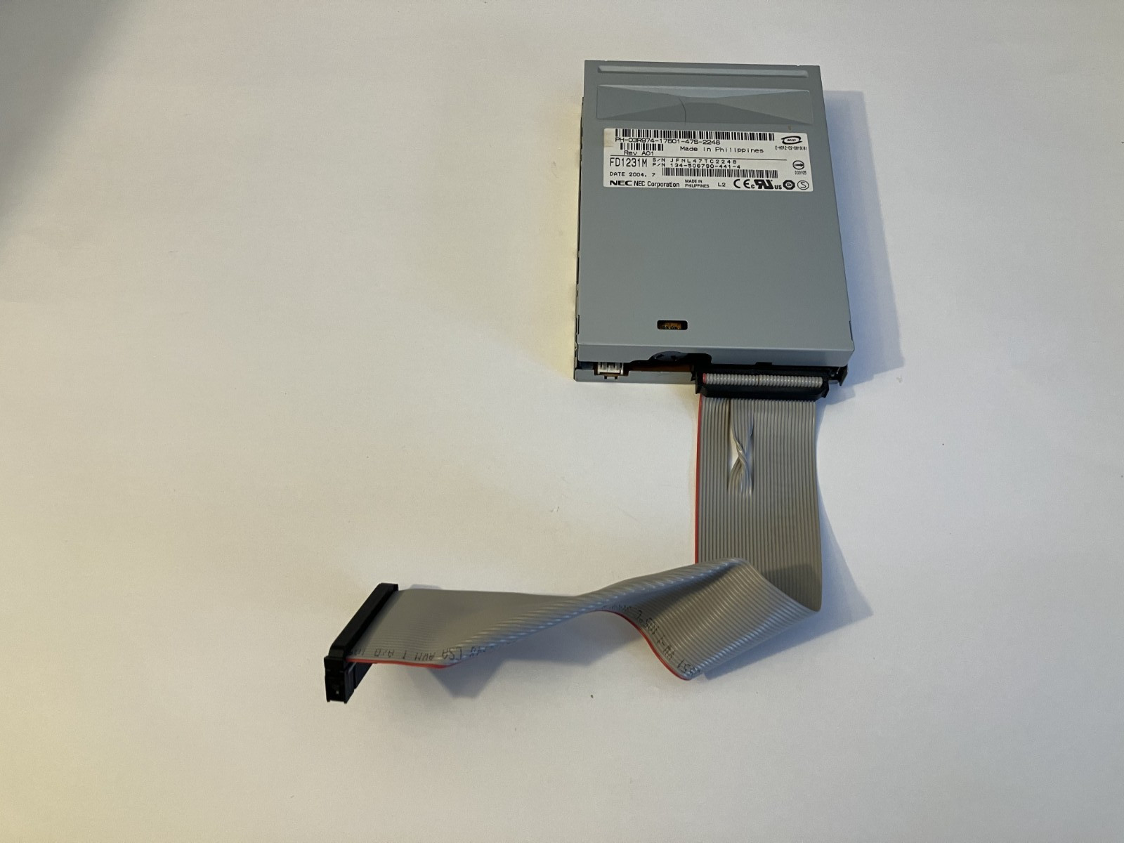 NEC Dell FD1231M 1.44MB Floppy 3.5" Disk Drive 3R974