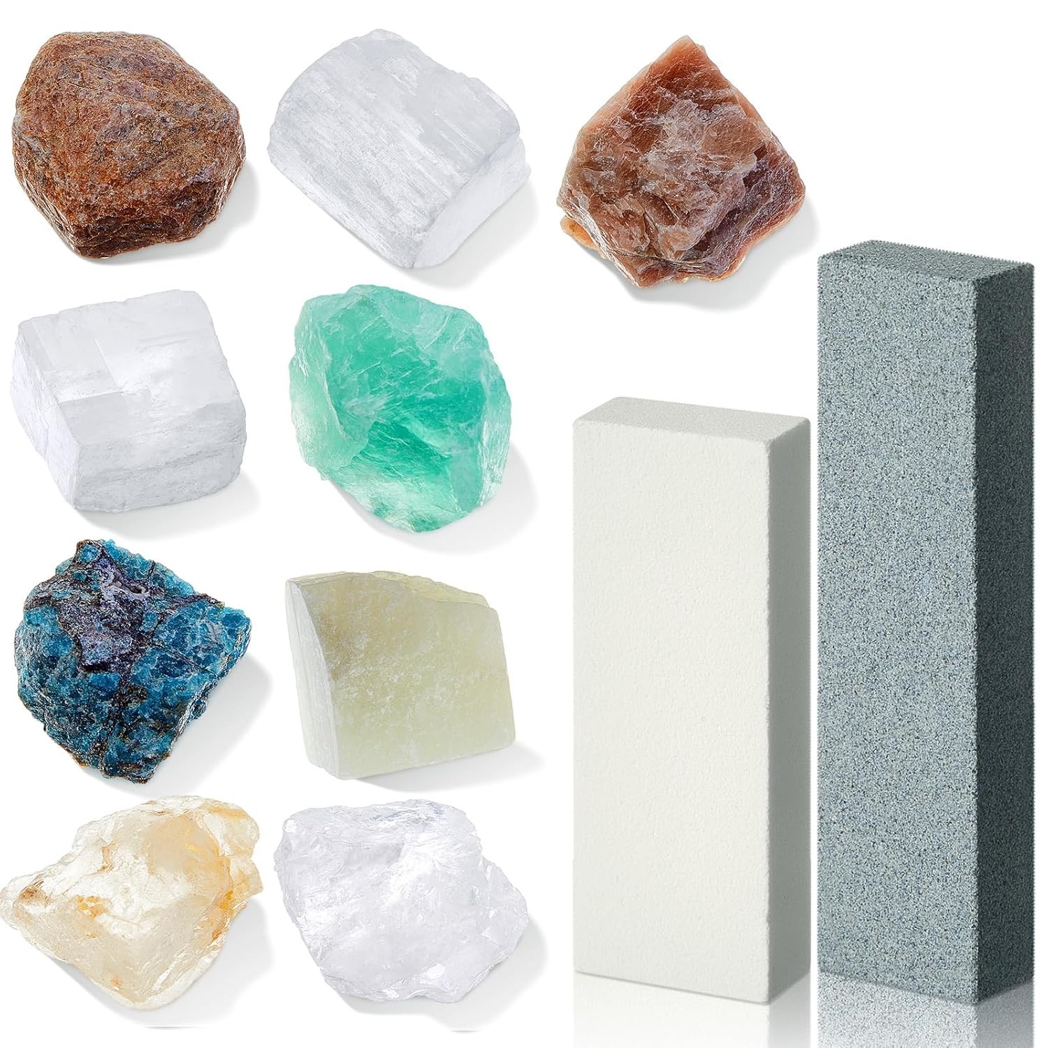 Landical Moh's Hardness Test Kit 11 Piece Mineral Include 9...