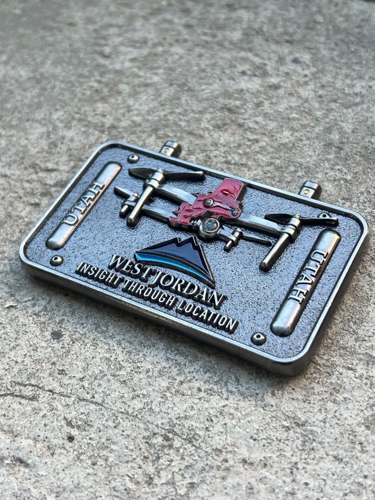 West Jordan GIS Drone team challenge coin