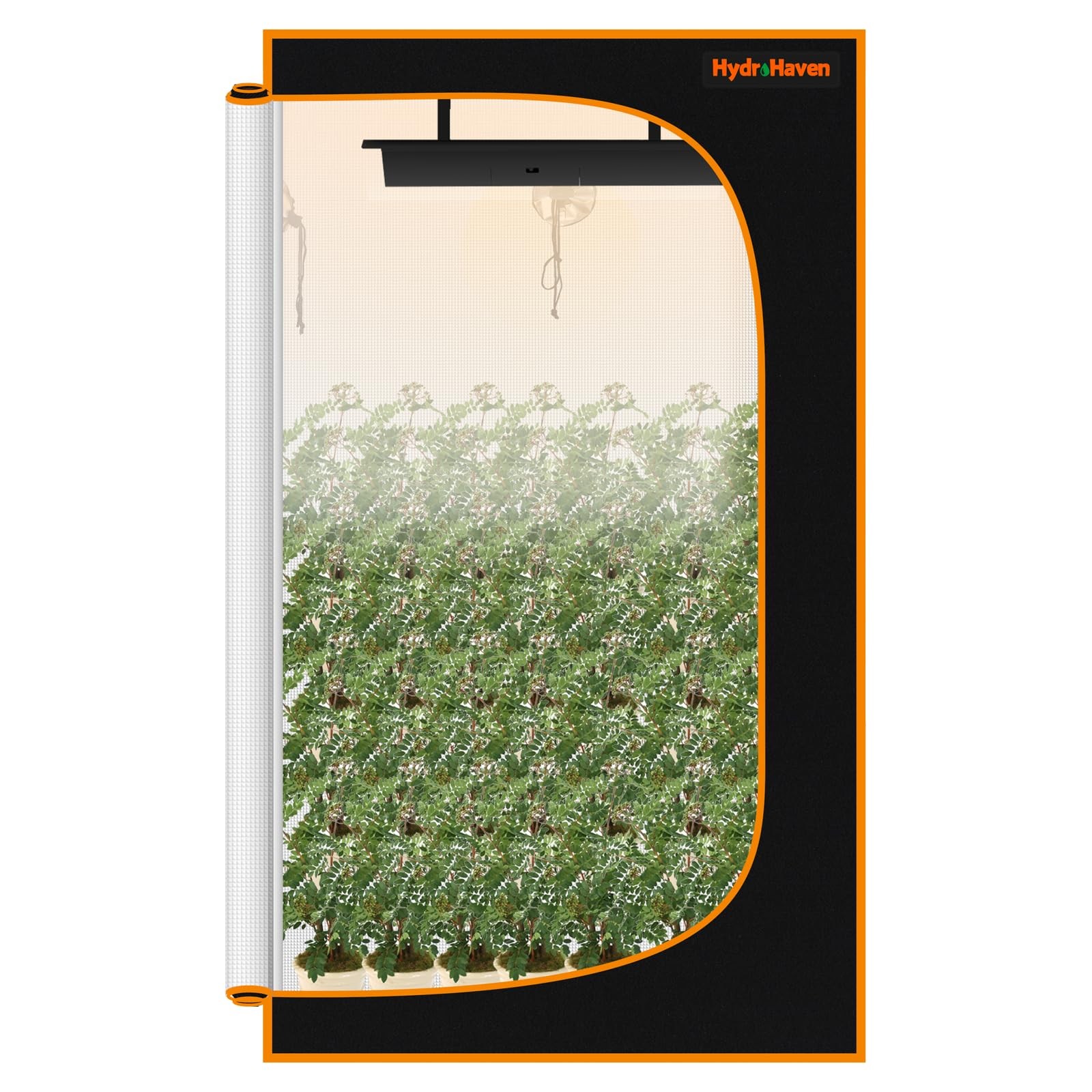 Hydrohaven 4X2 Grow Tent Kit - Diamond Mylar Lining 98 Reflective Viewing