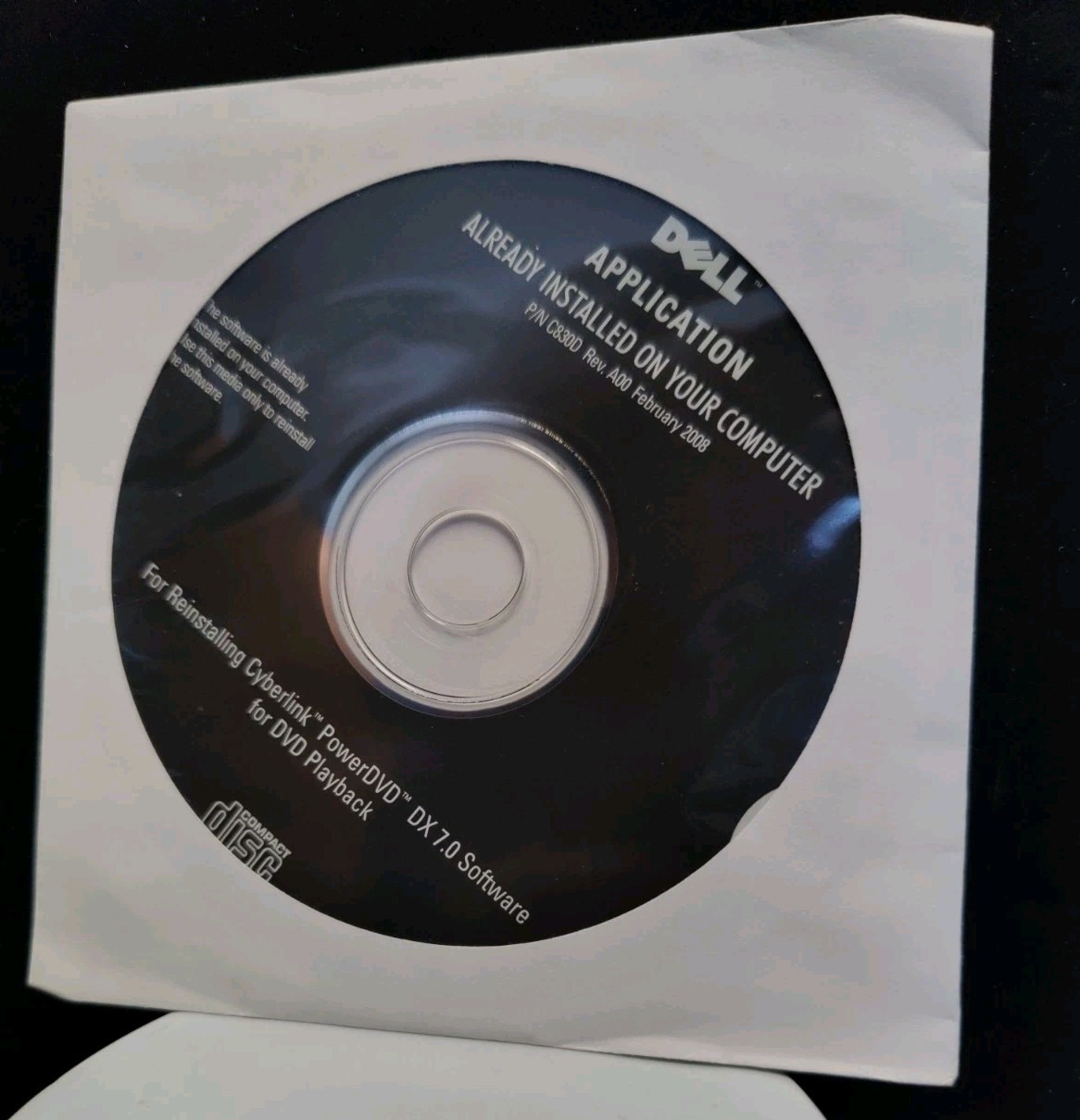 Dell Drivers and Utilities (Already Installed) Software Disc - 2/2008 Sealed