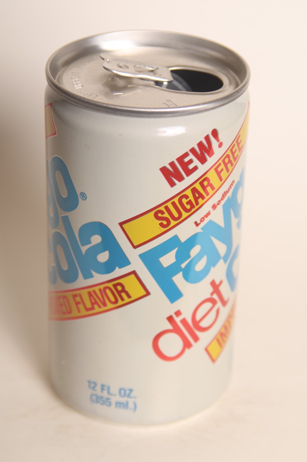 Diet Faygo Cola soda can - 12oz