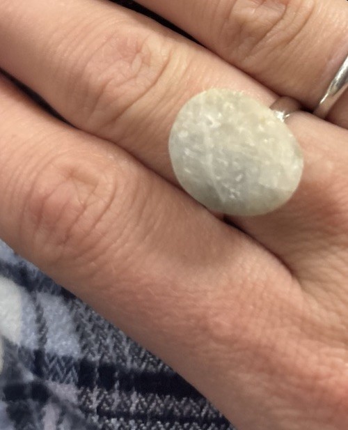 Beach Stone Adjustable Ring. Handmade From Sandy Hook Beach, NJ