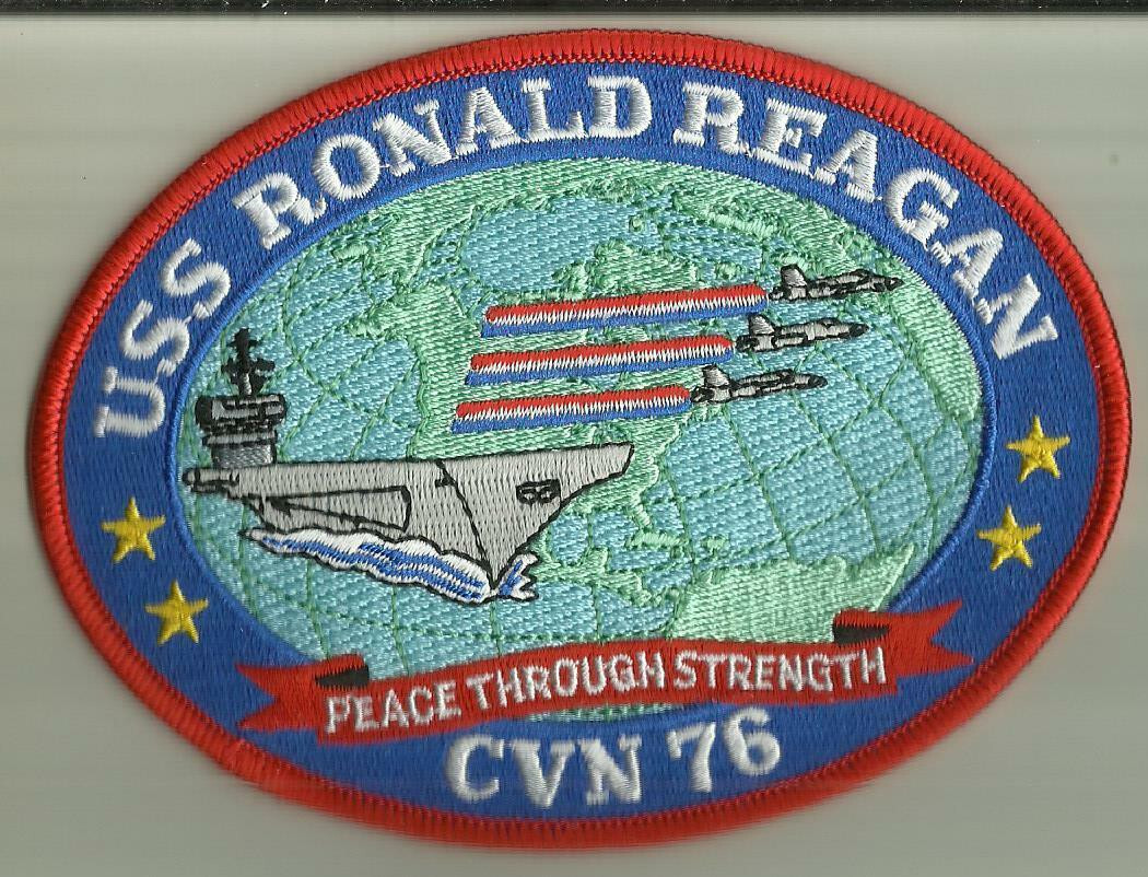 USS RONALD REAGAN CVN 76 AUTHENTIC U.S.NAVY PATCH NUCLEAR AIRCRAFTCARRIER USA