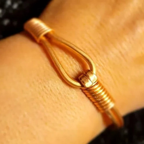 1 Pc Pure Copper Bangle, Unisex Cuff Bracelet, Hammer Healing Bangles Openable