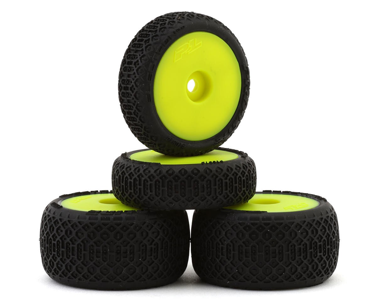Pro-Line Losi® Micro-B™ Electron 2.0 Pre-Mounted Buggy Tires (Yellow) (4)