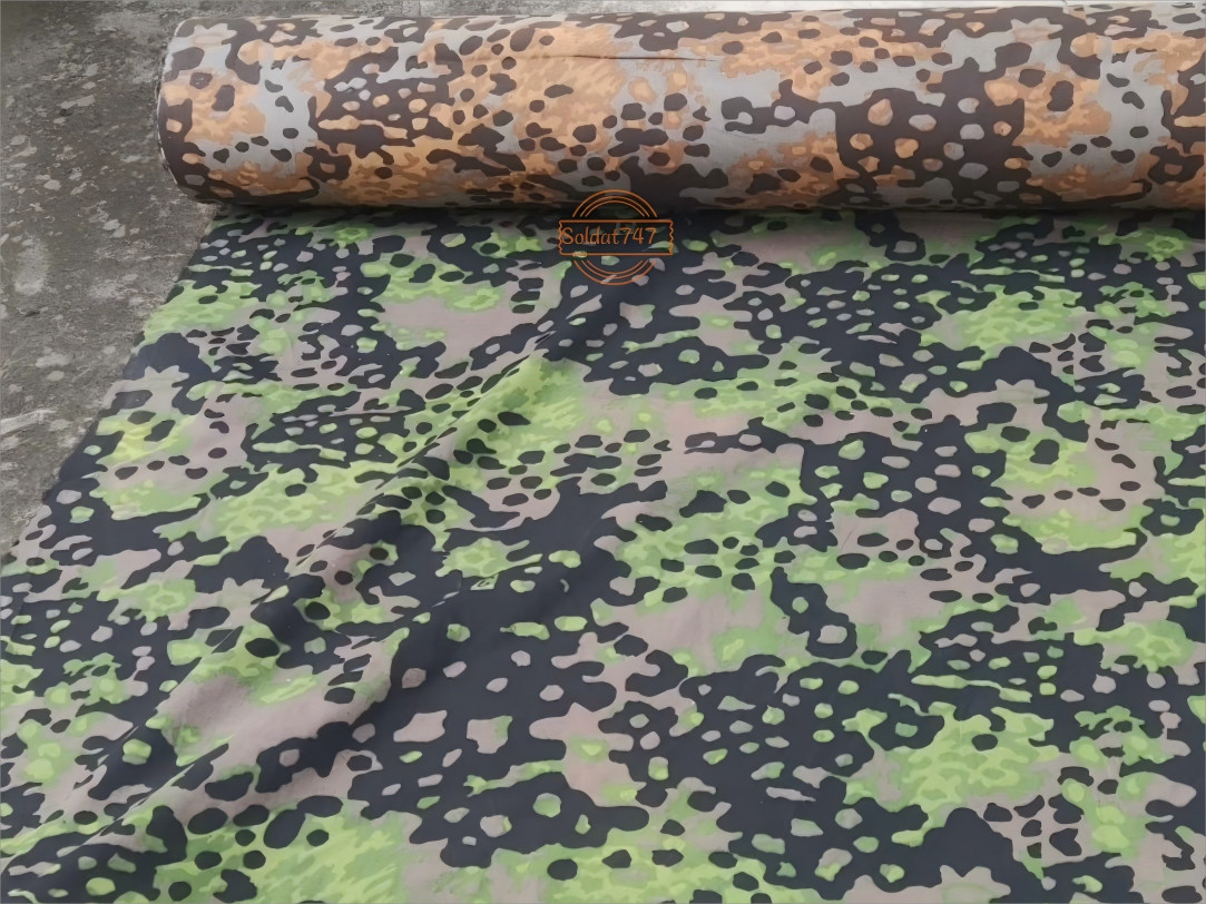 WWII German Plane Tree No.3  Reversible Camouflage Fabric Camo Cotton Material