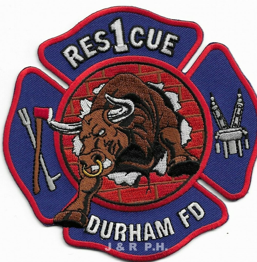 Durham  Rescue - 1, North Carolina (4.5" x 4.5" size) fire patch