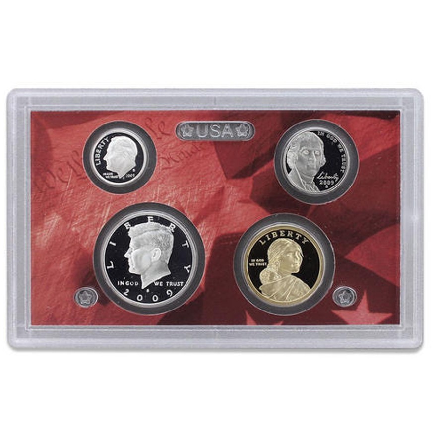 2009 Partial Silver Proof set - Sacagawea, Kennedy, Dime, Nickel