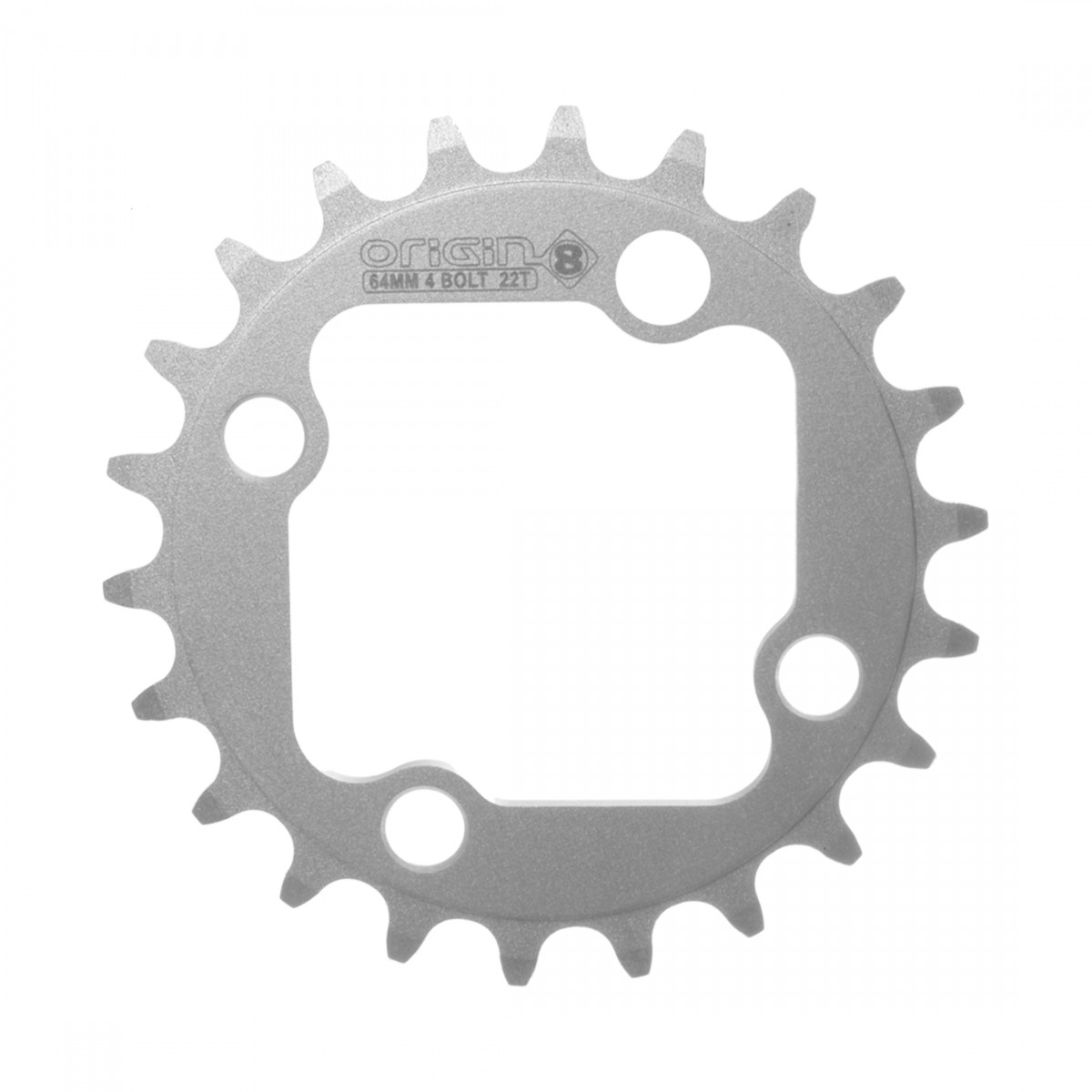 Origin8 Alloy 22T Chainring 64mm BCD 4-Bolt for 8/9-Speed, CNC Machined Aluminum