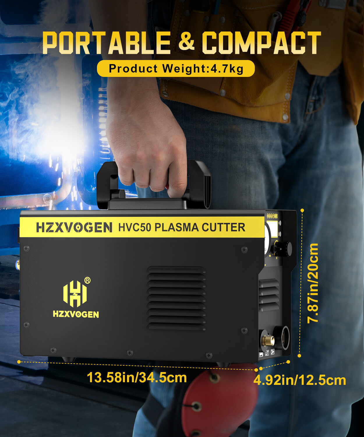 Plasma Cutter 50A HF Touch Pilot Arc Air Cutting Machine Professional Equipment