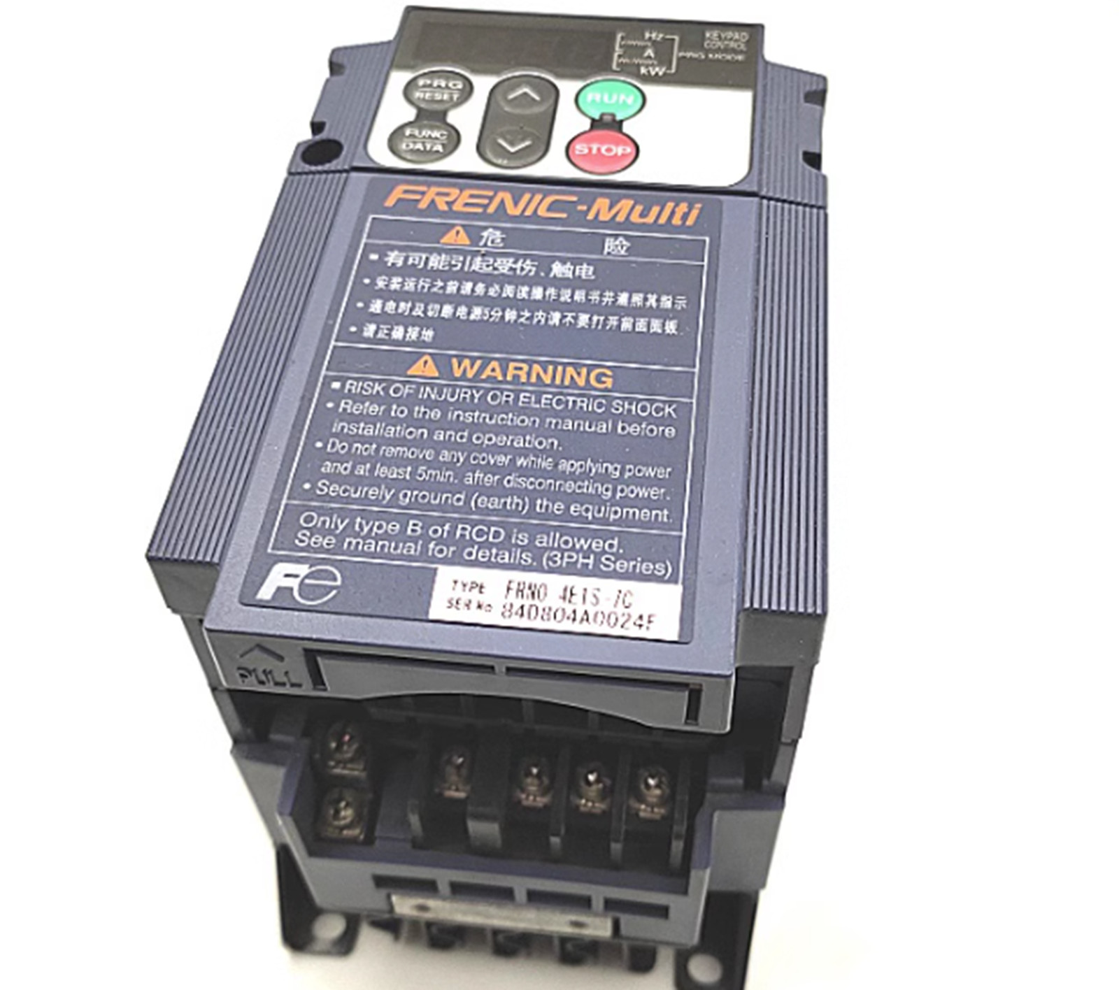 NEW FUJI FRN0.4E1S-7C Inverter 0.4KW 220V