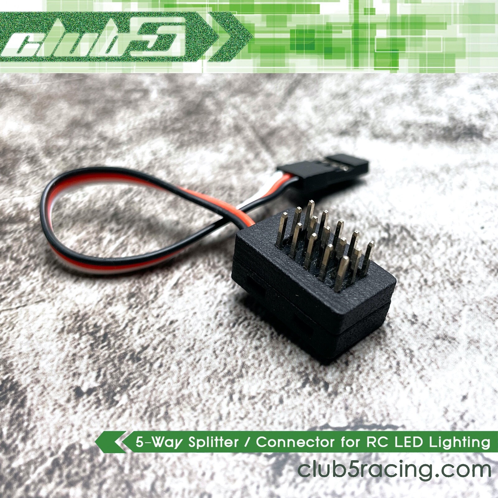 5-Way Micro Splitter Servo / Lighting for RC Crawlers (V2)