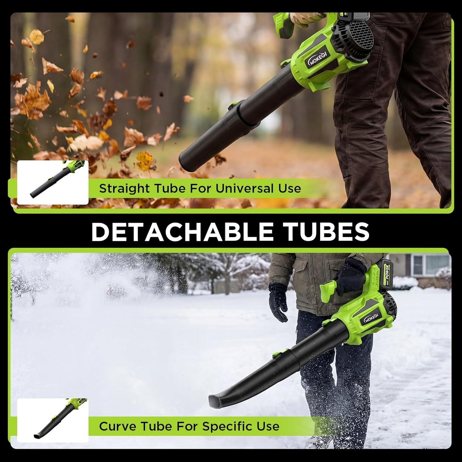 Versatile Handheld Leaf Blower: 580 CFM & Fast Charging for -Round Use
