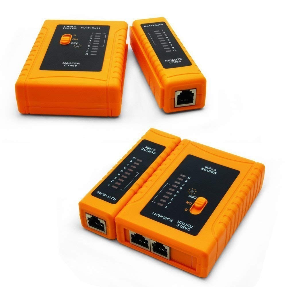 Reliable RJ45 Network Cable Tester - Automatic Circuit Testing with LED Status