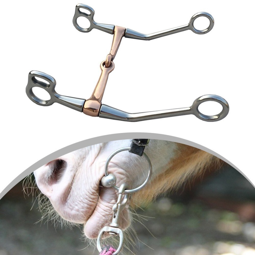 Stainless Steel Horse Bit Full Cheek Snaffle Bit Copper Mouth Horse Tack