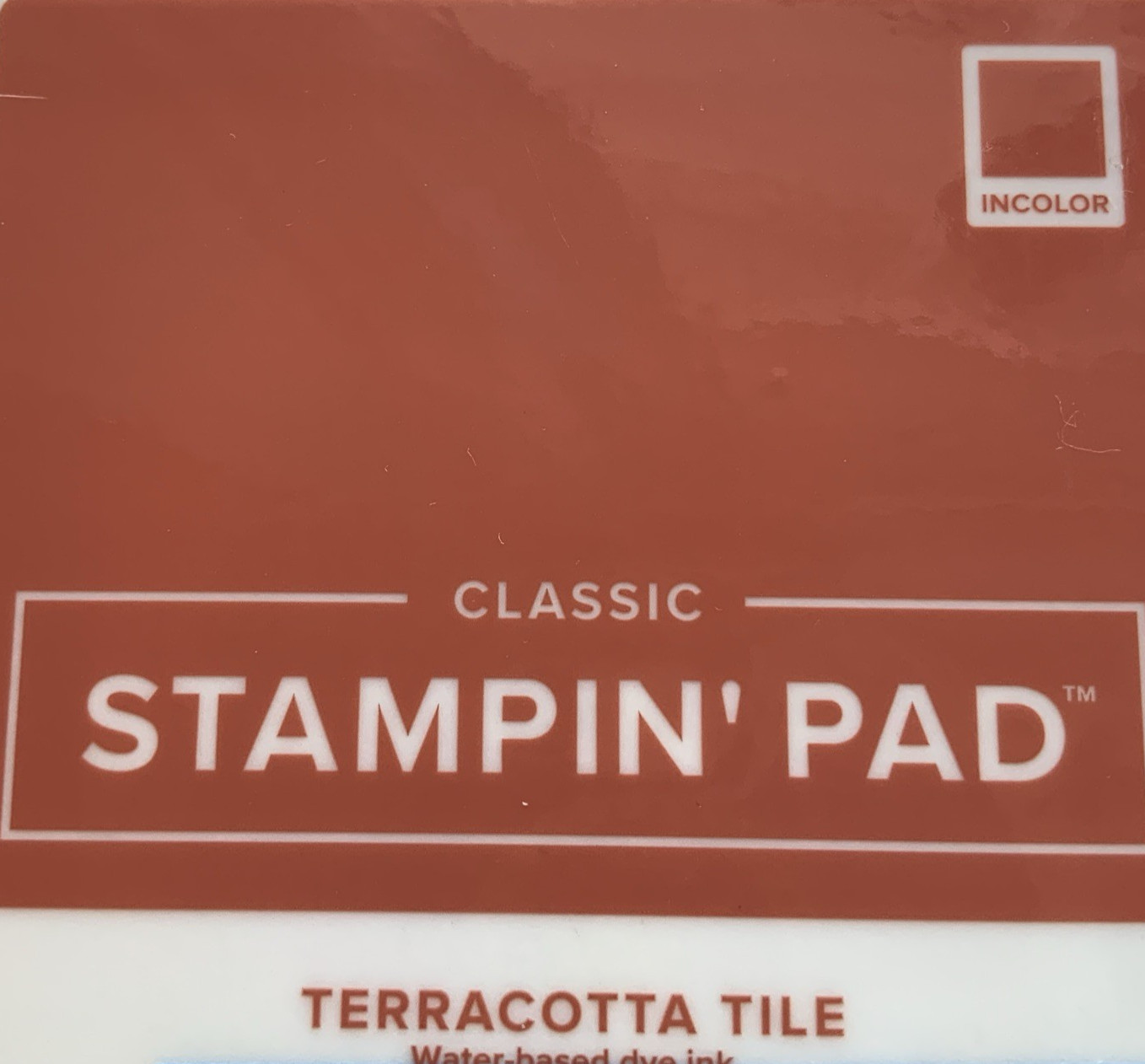Stampin Up Ink Pad TERRACOTTA TILE IN COLOR 2019 Current Case Design AS IS FLAW