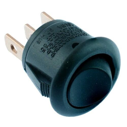 R13-270 Black Mini Round Rocker Switch 12A - On-On / on-on / On-Off-On SPST SPDT