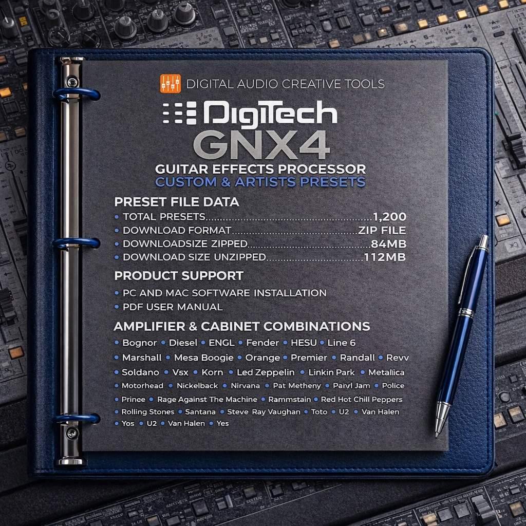 DigiTech GNX4 Guitar Multi-FX Presets Library