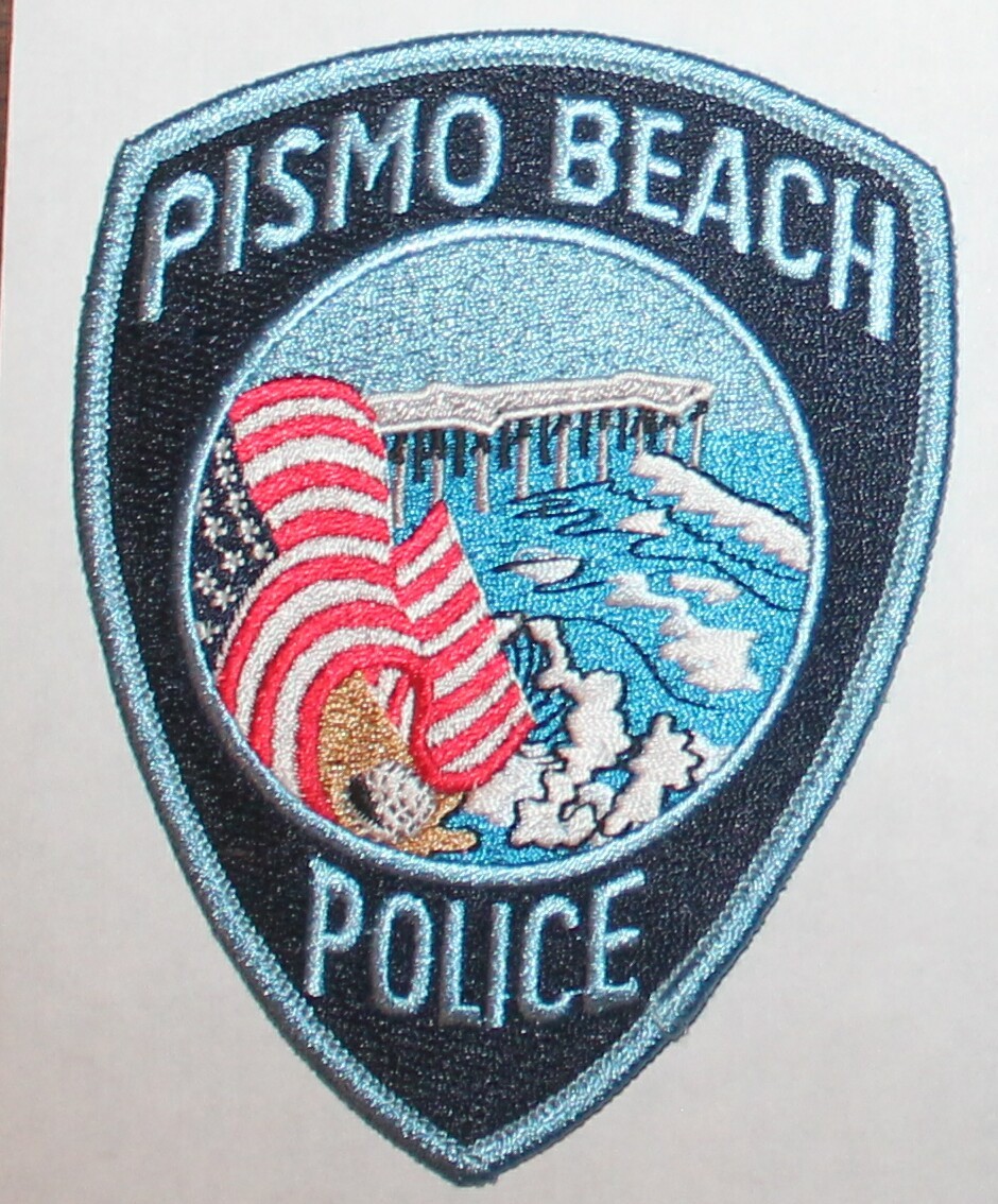 PISMO BEACH POLICE San Luis Obispo County California CA PD US Flag patch