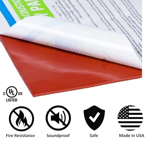 Acoustical Putty Pads - Moldable Soundproofing Pad - Fire Stop for Red