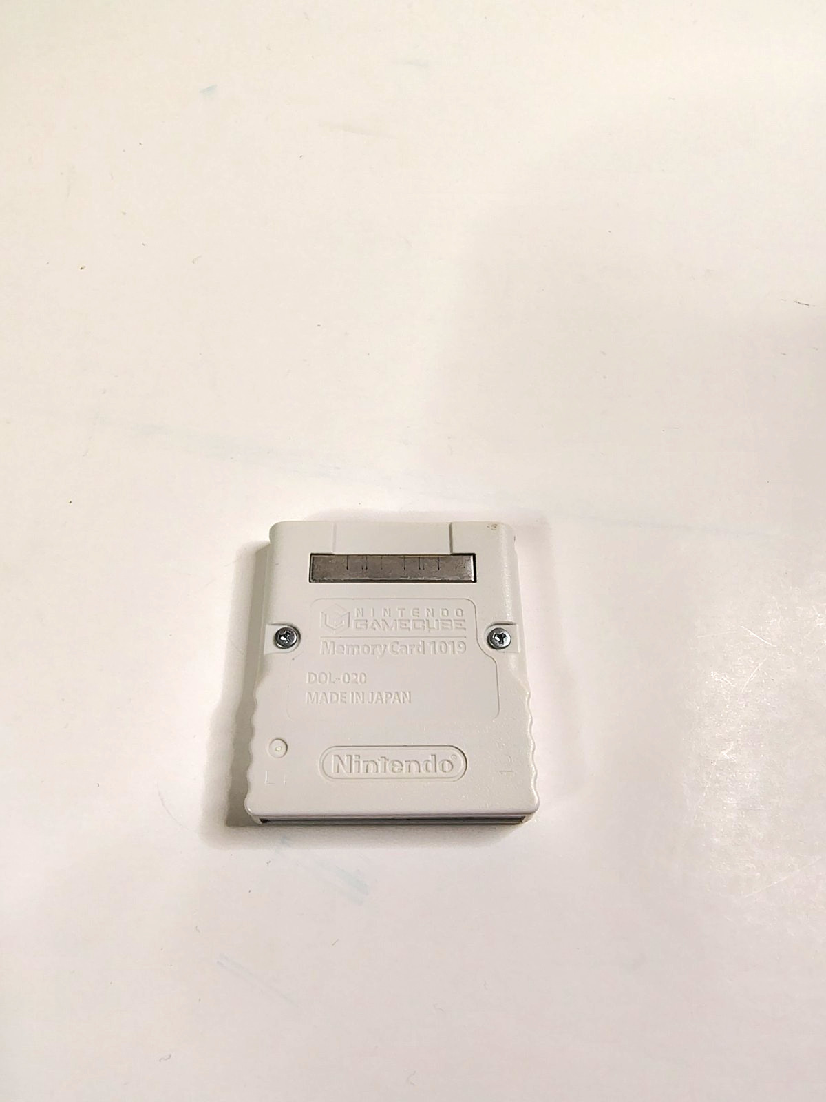 Nintendo GameCube Memory Card 1019 Blocks Tested