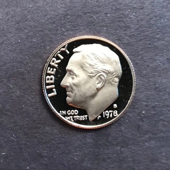 1978 S ROOSEVELT DIME GEM DCAM PROOF from PROOF Set