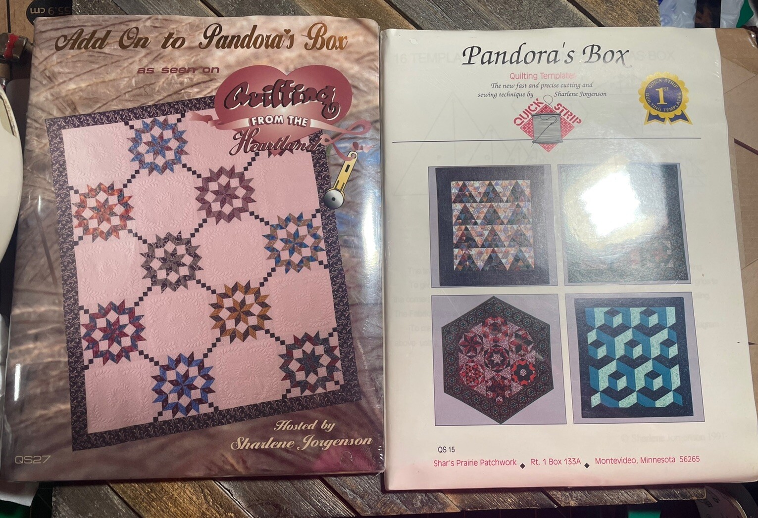 Pandora's Box, Quilt Book Patterns,Templates,Sharlene Jorgenson, W Add On NEW
