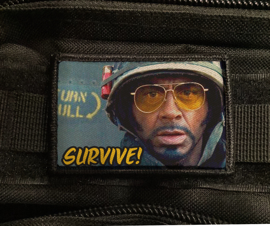 Survive Morale Patch Military Tactical Kirk Lazarus Tropic Thunder Sew on [sub]